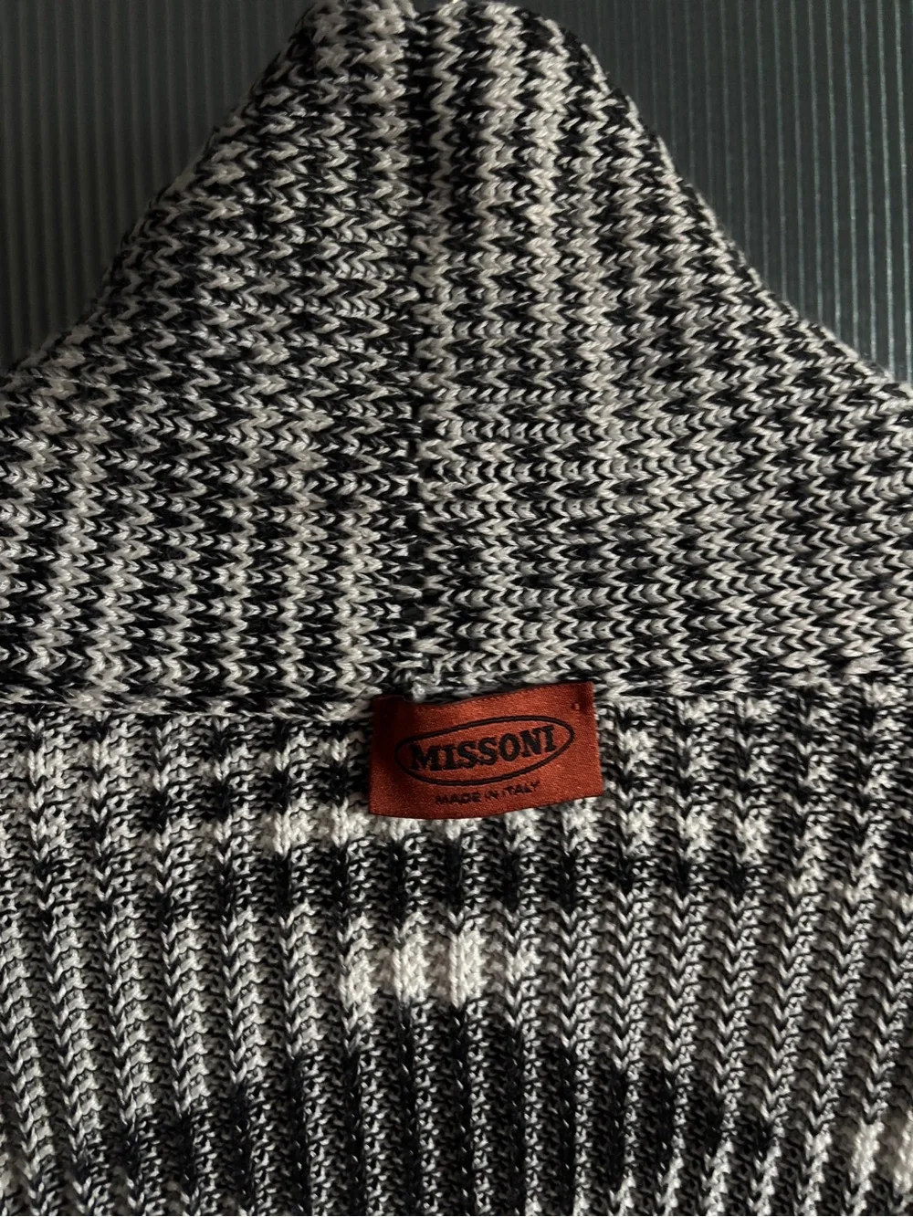 Vintage Missoni Italy Space Dye Cardigan Size L Oversized Sweater